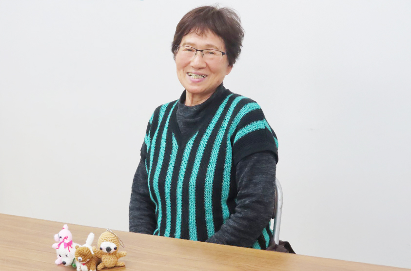 新島村シルバー人材センター インタビュー風景