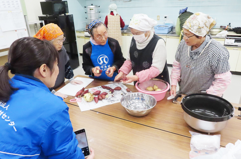 新島村シルバー人材センター インタビュー風景