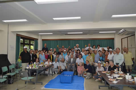 いかだレース祝勝会と銀踊会報告会の様子