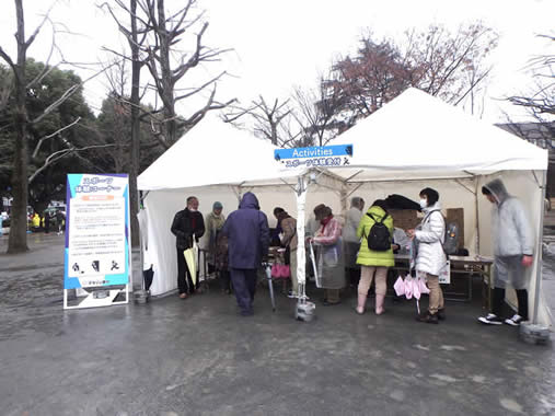 スポーツ体験イベント受付の様子